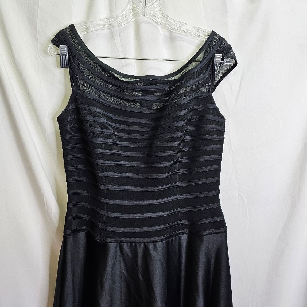 Js Collections Black Mesh Bodice Wide Neck Formal… - image 3